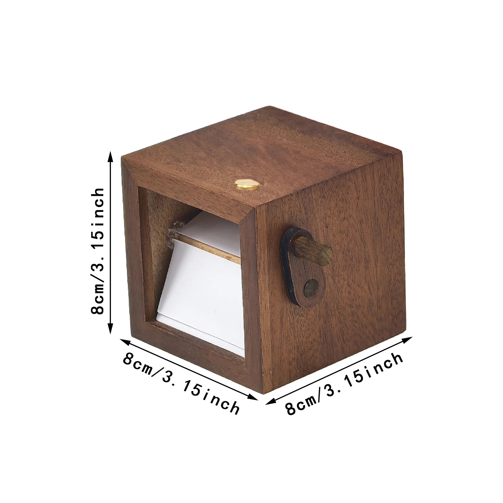 DIY Hand-Crank Photo Flipbook Display Box Page Turning Album Can Store 8/16 Photos for Wedding Anniversary Commemorative Gift