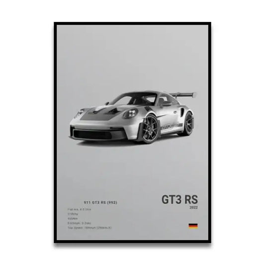 Sports Car Canvas Wall Art